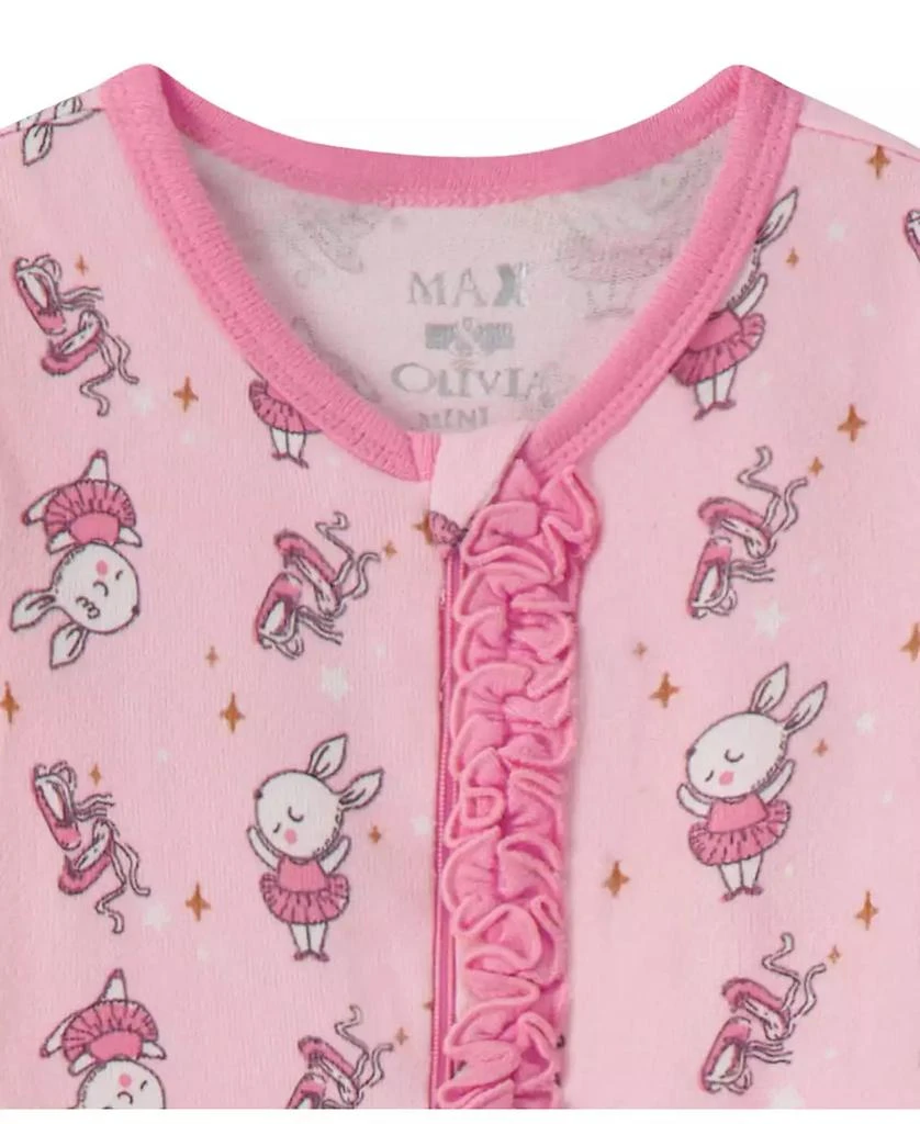 商品Max & Olivia|Baby Girls Snug Fit Coverall 2-Piece Pajama Set,价格¥72,第2张图片详细描述