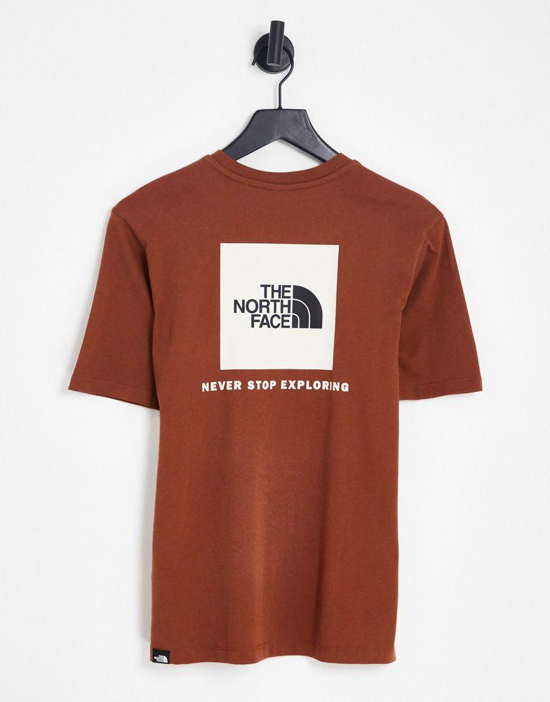 商品The North Face|The North Face Redbox t-shirt in brown Exclusive at ASOS,价格¥147,第1张图片