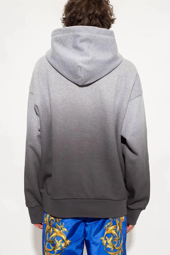 商品Versace|Men Logo Hooded Pullover Sweatshirt In Ombre Grey,价格¥2075,第3张图片详细描述