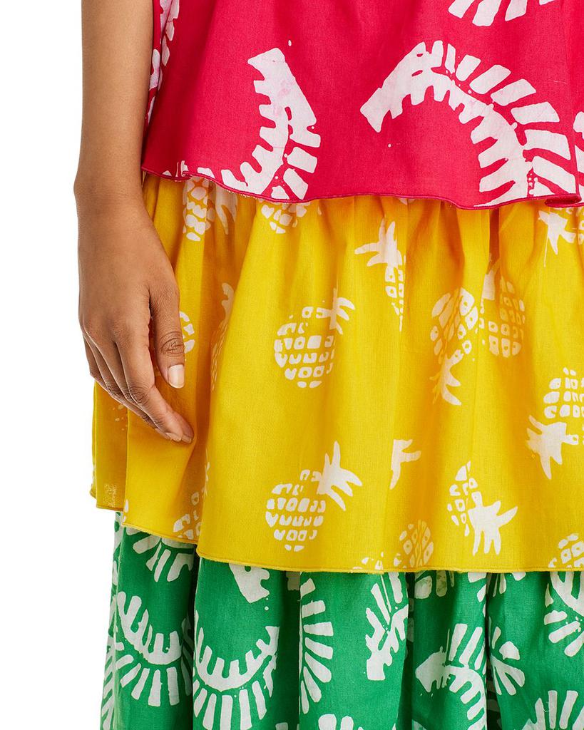 Rainbow Leaf Print Maxi Skirt - 100% Exclusive商品第2张图片规格展示