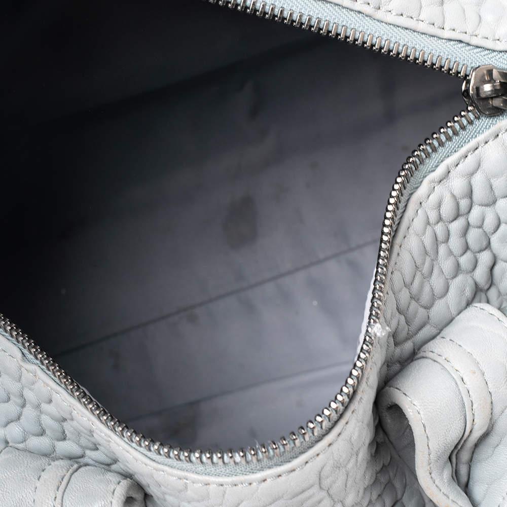 Alexander Wang Pale Blue Textured Leather Rockie Satchel商品第8张图片规格展示