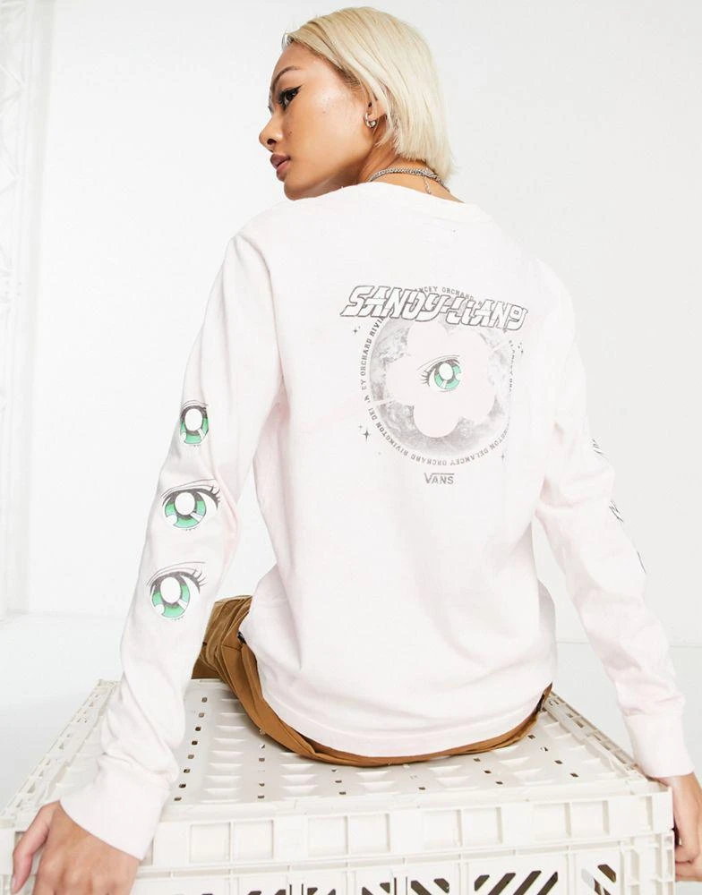 商品Vans|Vans X Sandy Liang long sleeve t-shirt in light pink,价格¥478,第1张图片