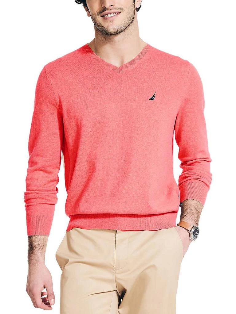 商品Nautica|Mens Lightweight Knit V-Neck Sweater,价格¥181,第5张图片详细描述