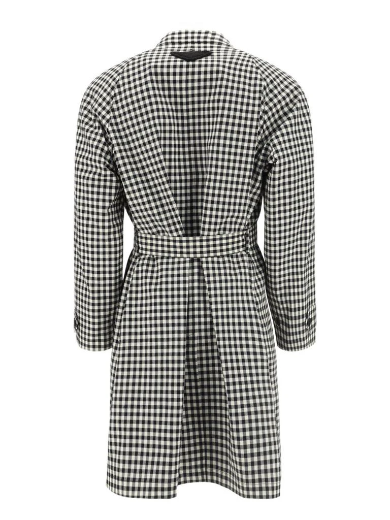 商品Prada|Prada Check Pattern Belted Coat,价格¥13389,第2张图片详细描述