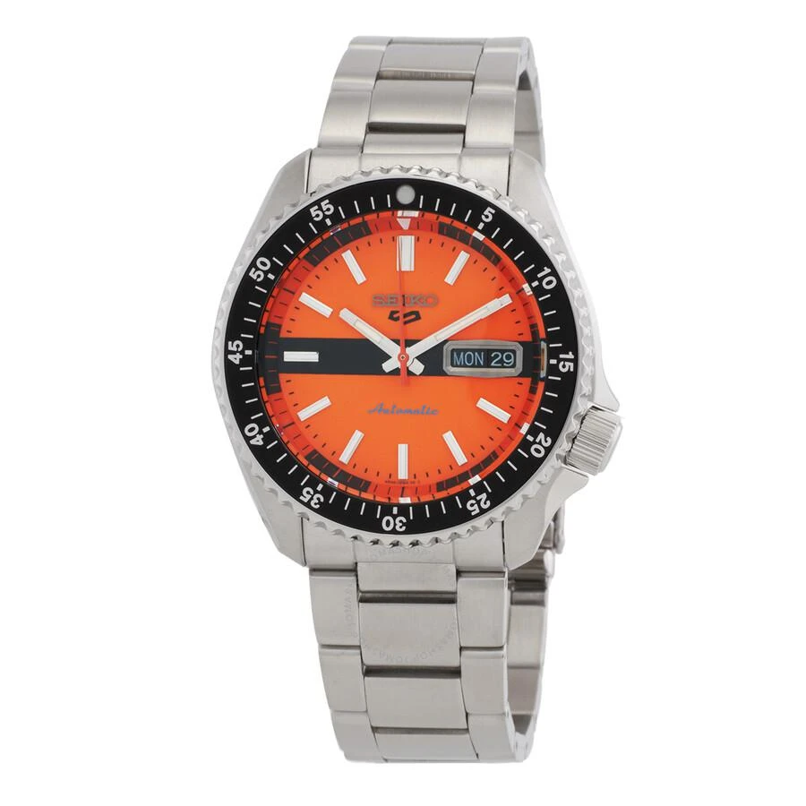商品Seiko|5 Sports Automatic Orange Dial Men's Watch SRPK11K1,价格¥1821,第1张图片