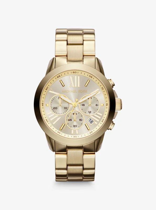 商品Michael Kors|Oversized Gold-Tone Watch,价格¥1109,第1张图片