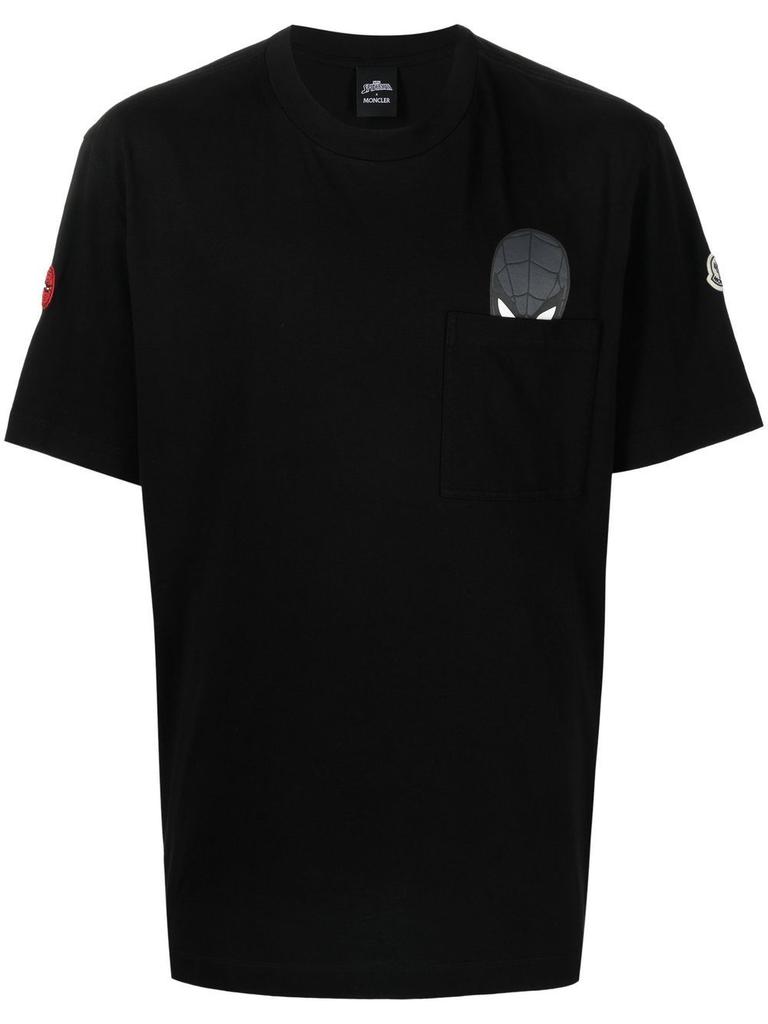 Moncler Mens Black Cotton T-Shirt商品第1张图片规格展示