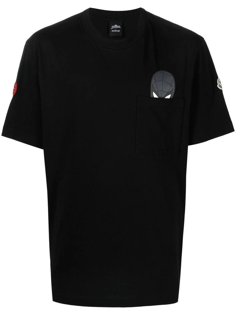 商品Moncler|Moncler Mens Black Cotton T-Shirt,价格¥2985,第1张图片