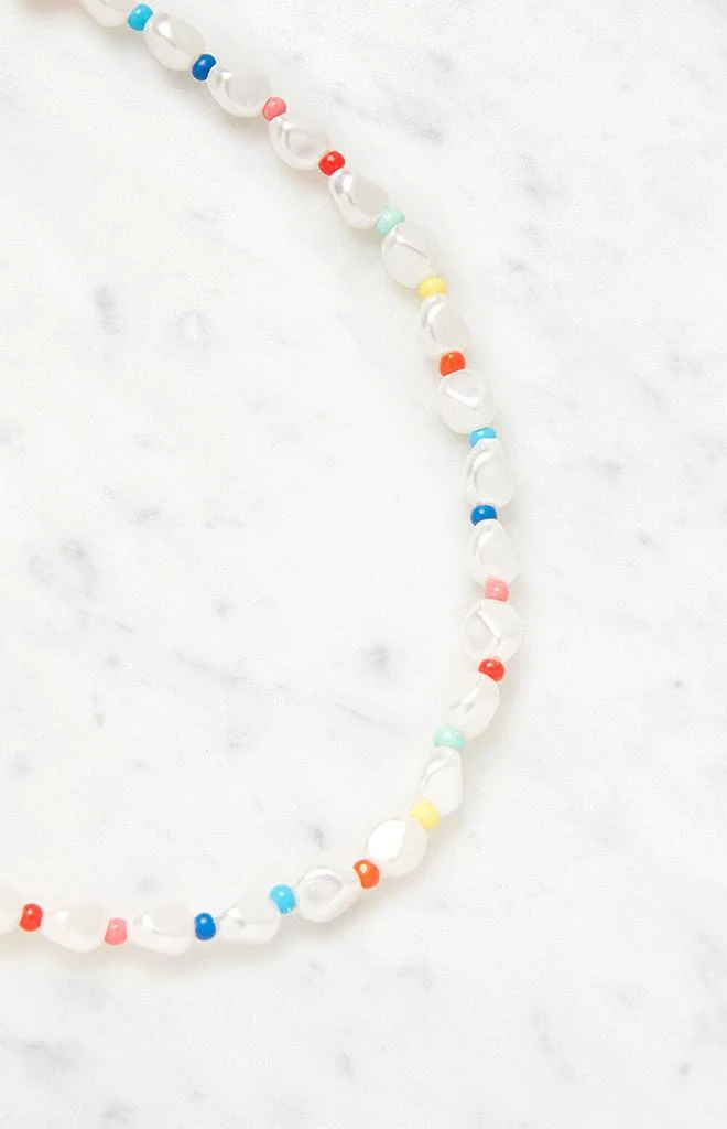 商品LA Hearts|Pastel Pearl Choker Necklace,价格¥46,第4张图片详细描述