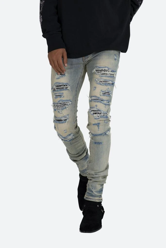 X165 Paisley Skinny Denim - Blue/Black 商品