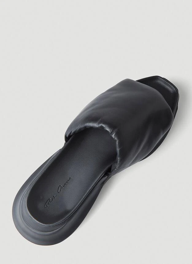 商品Rick Owens|Strobe Geth Slides in Black,价格¥2998,第5张图片详细描述