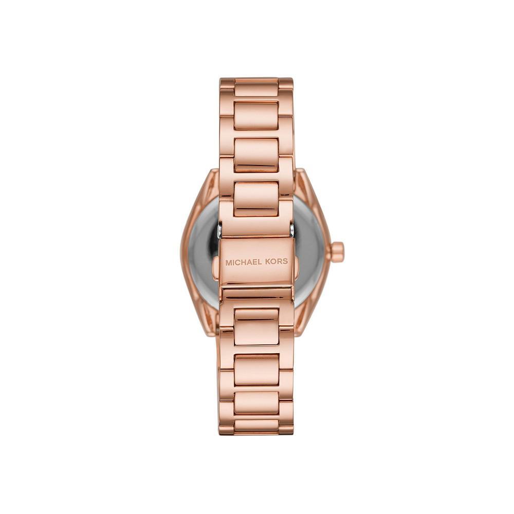 商品Michael Kors|Women's Janelle Multifunction Rose Gold-Tone Stainless Steel Bracelet Watch 36mm MK7095,价格¥917,第4张图片详细描述
