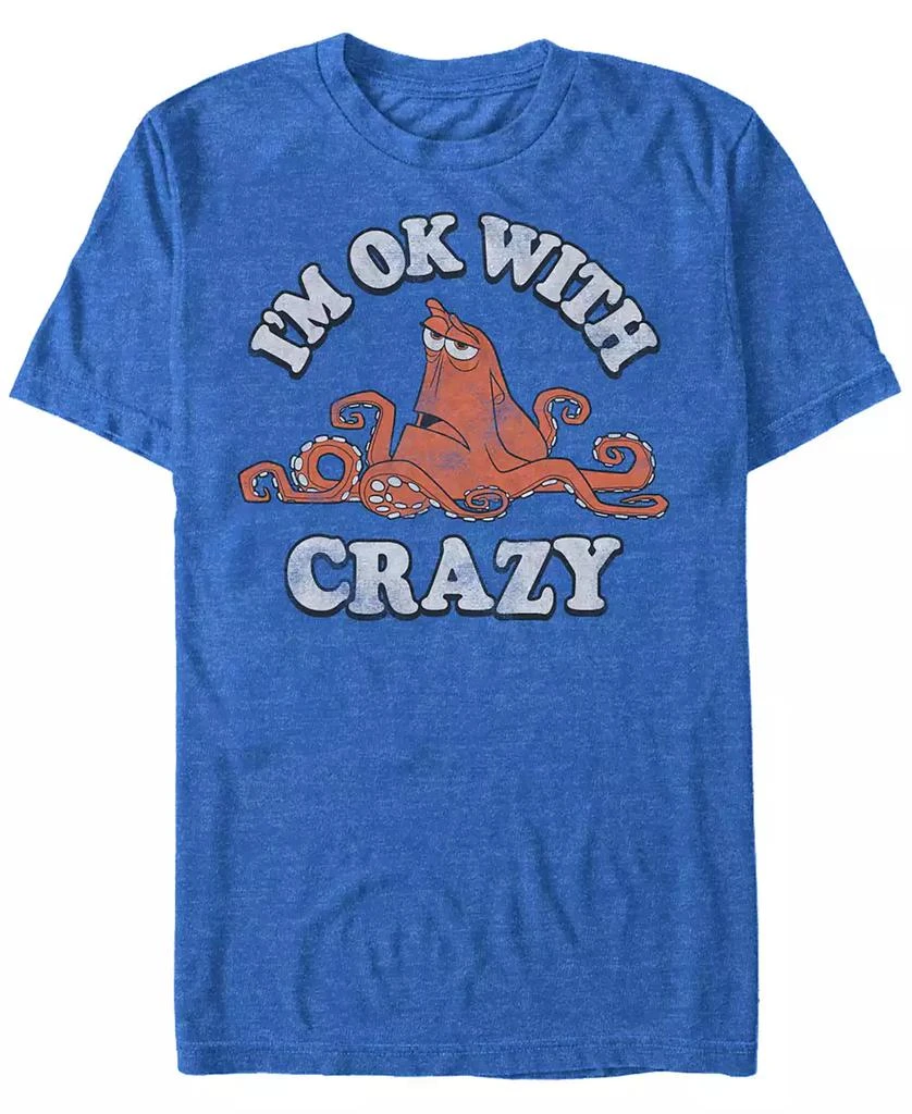 商品Disney|Disney Men's Finding Dory Hank Ok with Crazy, Short Sleeve T-Shirt,价格¥193,第1张图片