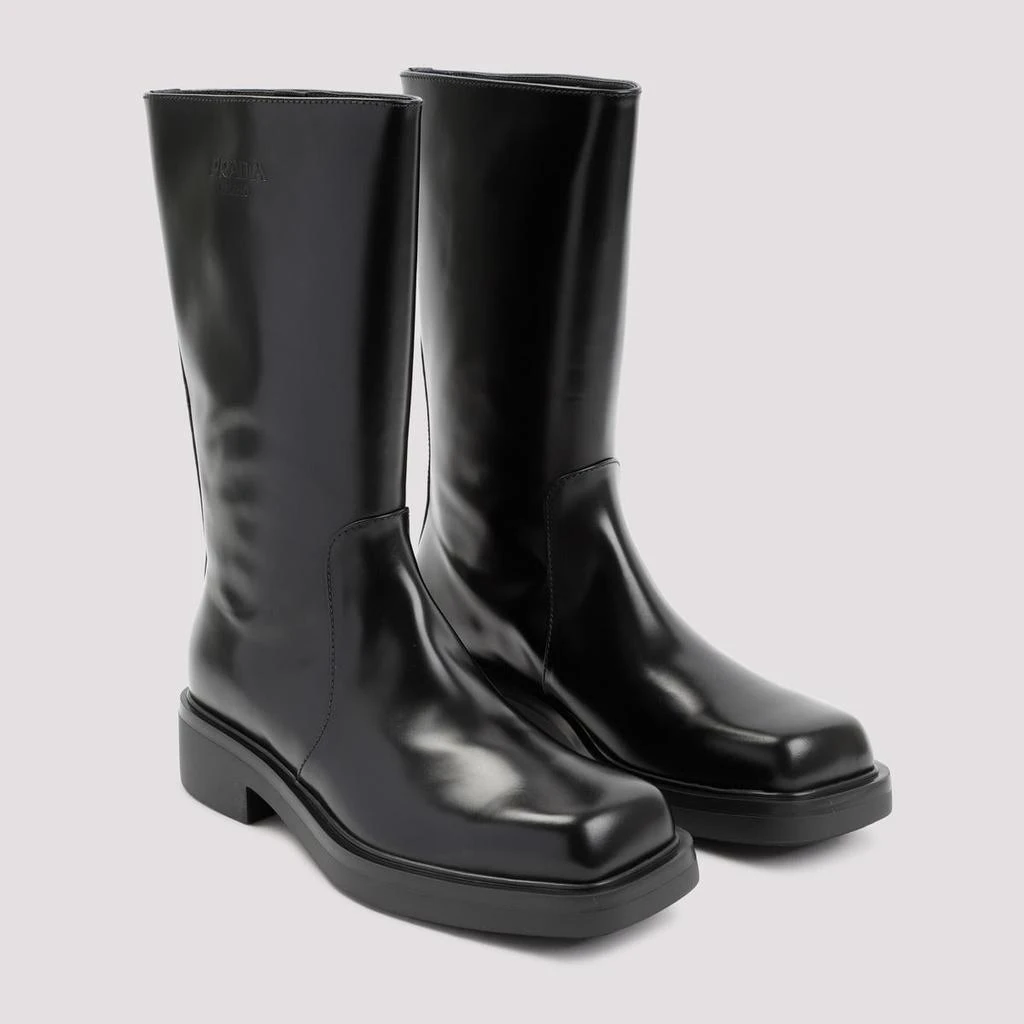 商品Prada|PRADA  LEATHER BOOTS SHOES,价格¥7246,第3张图片详细描述