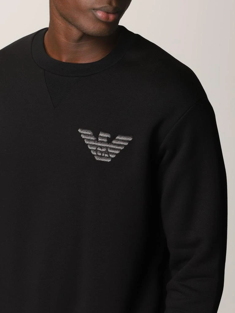 商品Emporio Armani|Emporio Armani sweatshirt in cotton and modal,价格¥919,第3张图片详细描述
