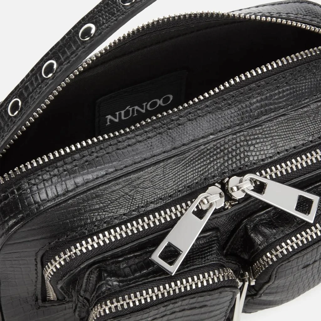 商品Nunoo|Núnoo Women's Helena Lizard Shoulder Bag - Black,价格¥555,第4张图片详细描述