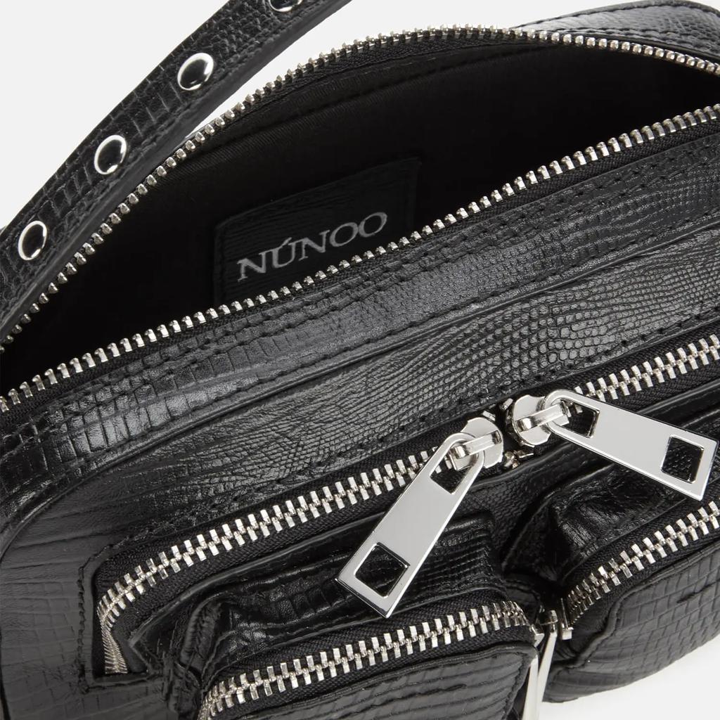 商品Nunoo|Núnoo Women's Helena Lizard Shoulder Bag - Black,价格¥509,第6张图片详细描述