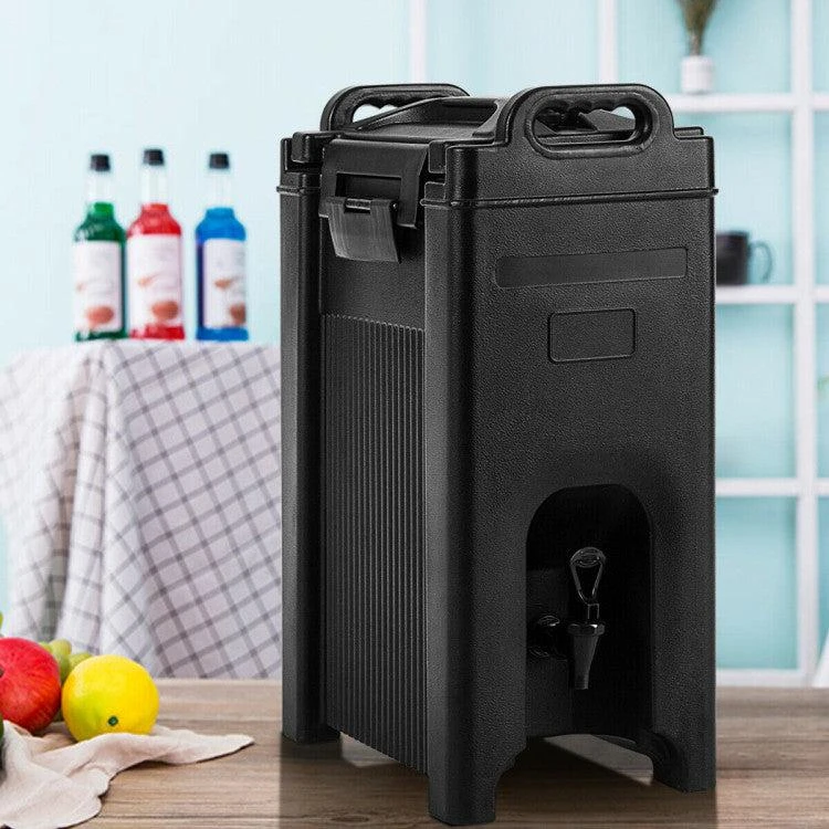 商品Hivvago|5 Gallon Insulated Beverage Server Dispenser-Black,价格¥1085,第2张图片详细描述