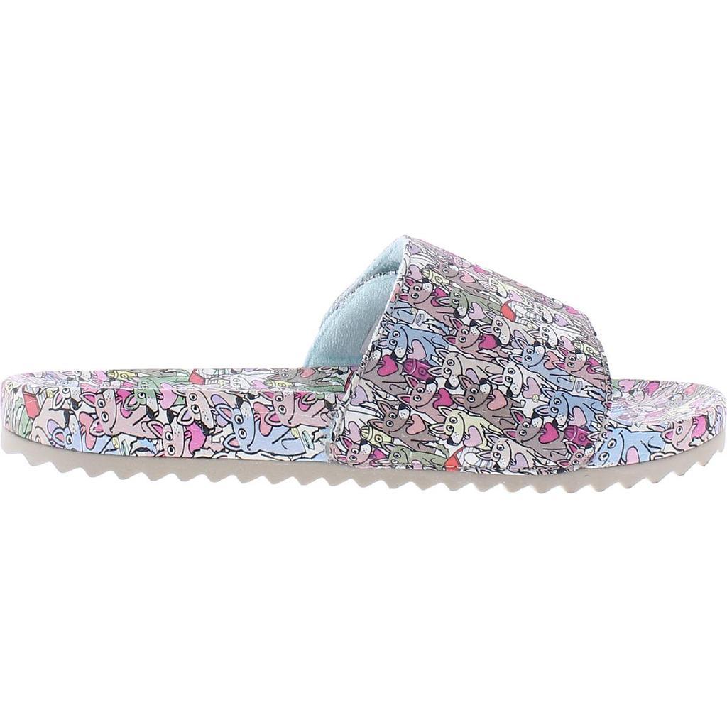 商品SKECHERS|BOBS From Skechers Womens Pop Ups 2 Graphic Adjustable Flat Sandals,价格¥173,第4张图片详细描述