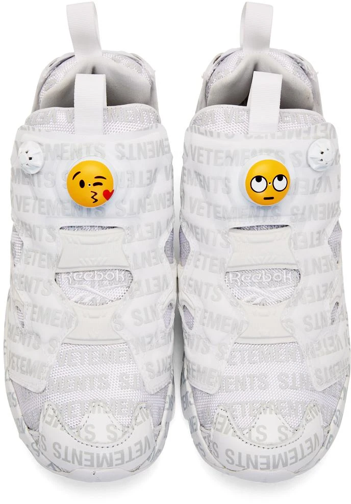 商品Vetements|White Reebok Classics Edition Logo Emoji Instapump Fury Sneakers,价格¥2224,第5张图片详细描述