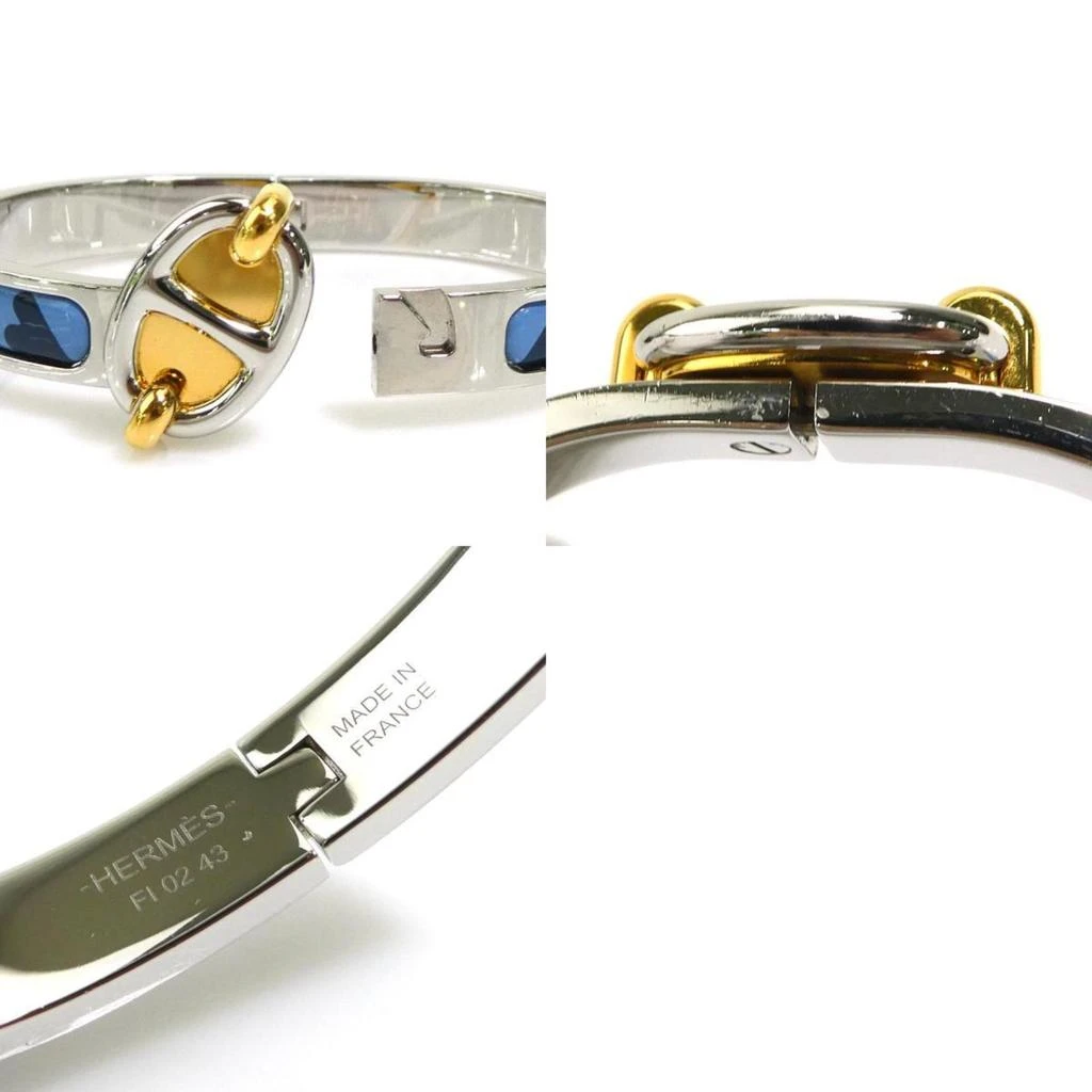 商品[二手商品] Hermes|Clic blue gold Navy Enamel Metal Bangle (Pre-Owned),价格¥6513,第5张图片详细描述