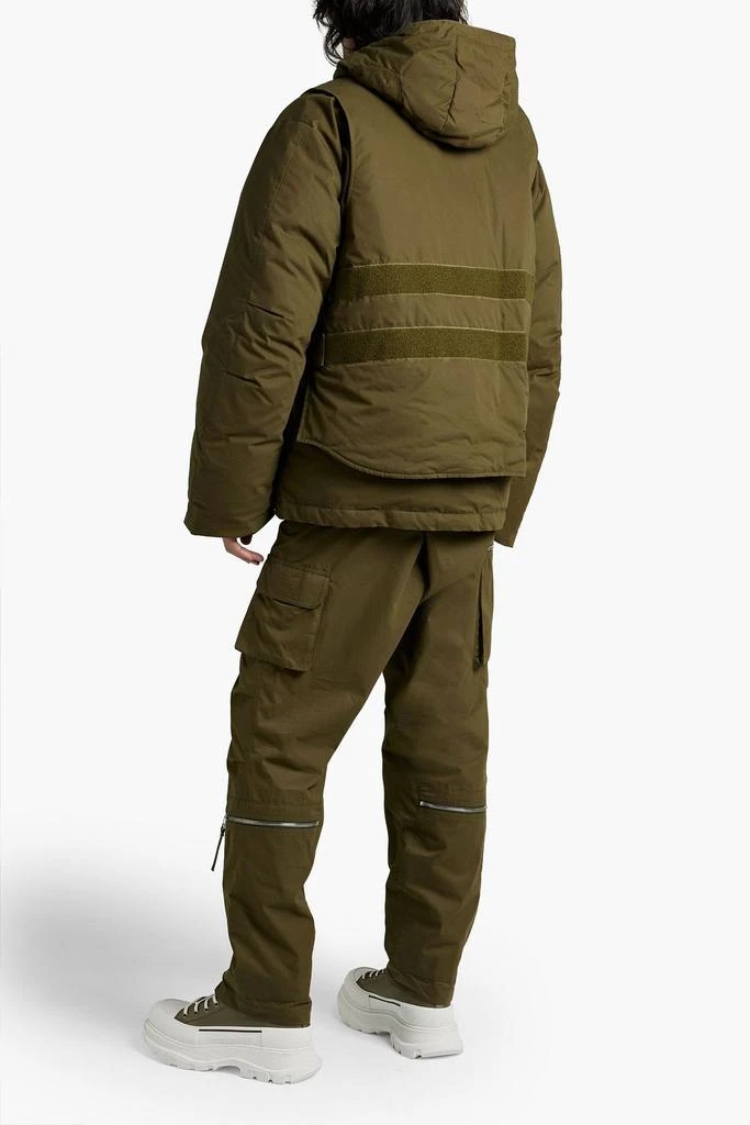 商品Helmut Lang|Layered cotton-blend hooded down jacket,价格¥2240,第3张图片详细描述