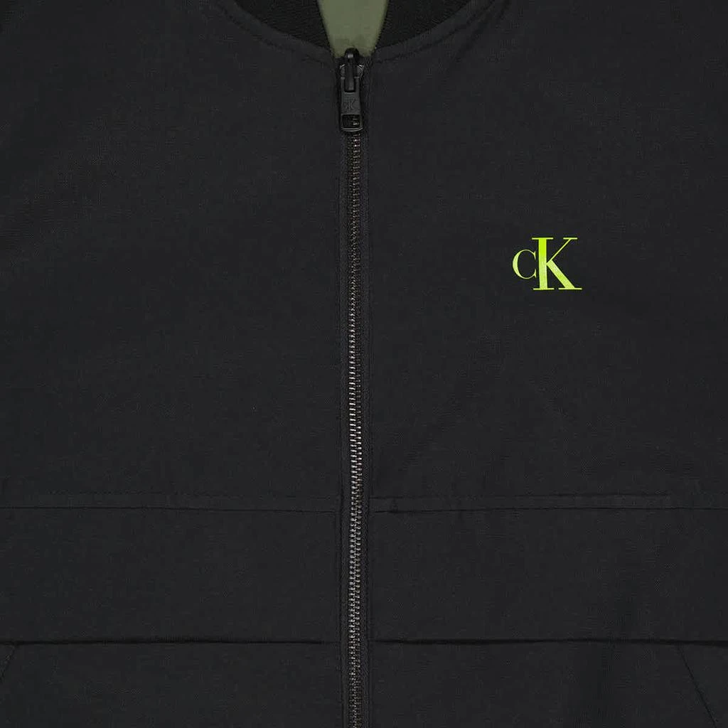 商品Calvin Klein|Men's Black Reversible Bomber Jacket,价格¥615,第3张图片详细描述