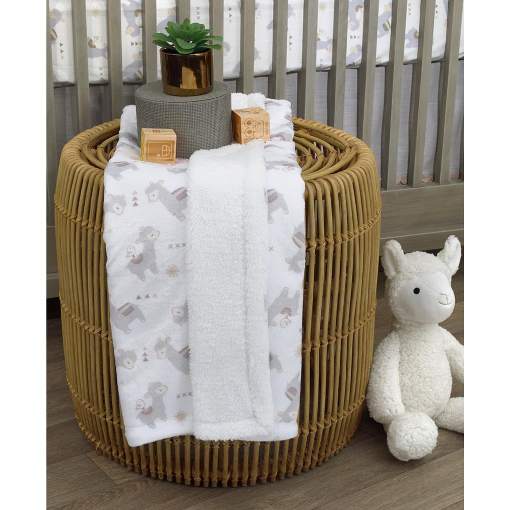 商品Macy's|Mama's Little Llama Super Soft Baby Blanket,价格¥259,第5张图片详细描述