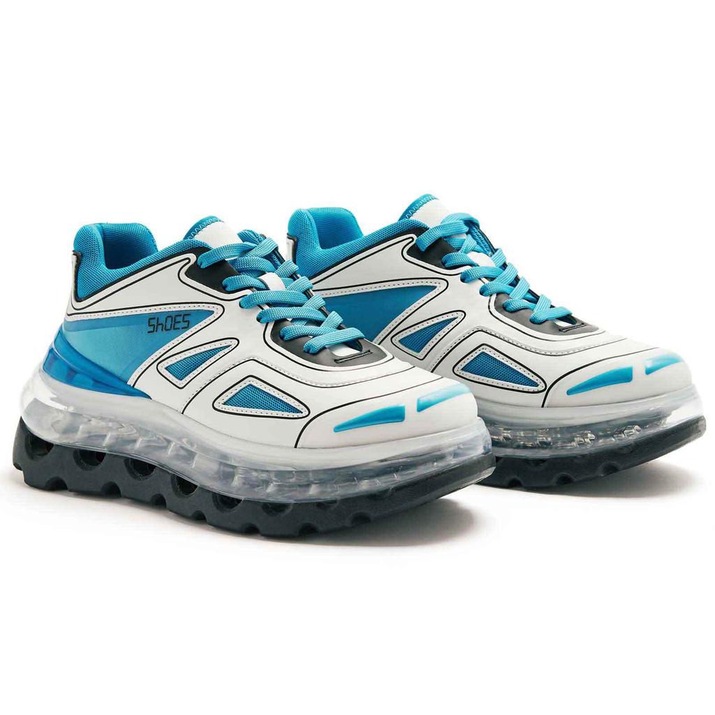 SHOES 53045|BUMP'AIR 冰蓝色低帮鞋|ICE LOW TOP Sneakers 塑料+人造革
