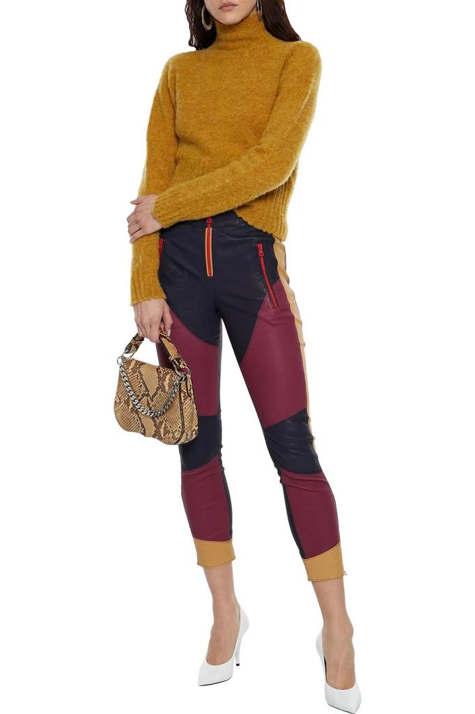商品Isabel Marant|Happy cropped color-block leather skinny pants,价格¥7073,第2张图片详细描述