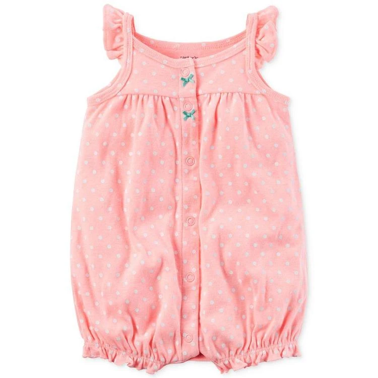 商品Carter's|Dot-Print Octopus Romper, Baby Girls (0-24 months),价格¥36,第1张图片