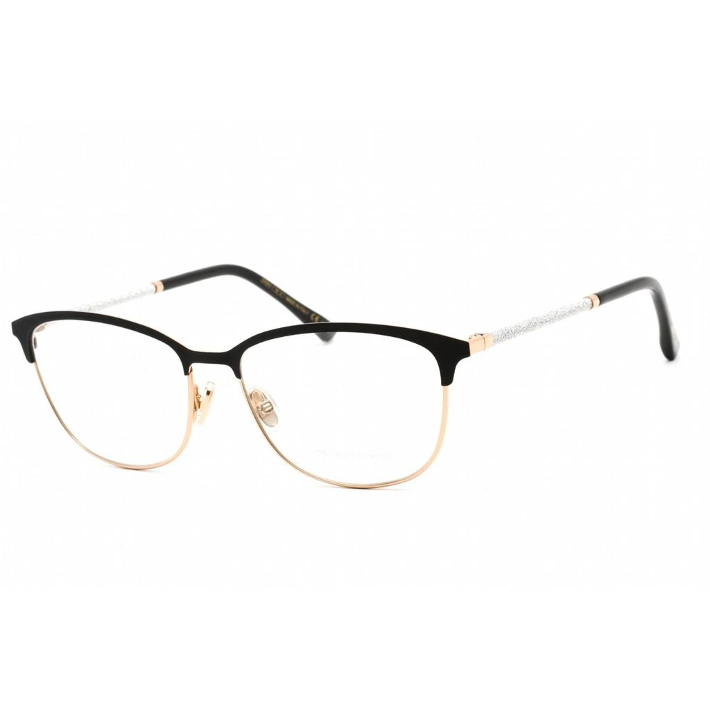 商品Jimmy Choo|Jimmy Choo Unisex Eyeglasses - Full Rim Cat Eye Black/Gold Plastic | JC319 02M2 00,价格¥546,第1张图片