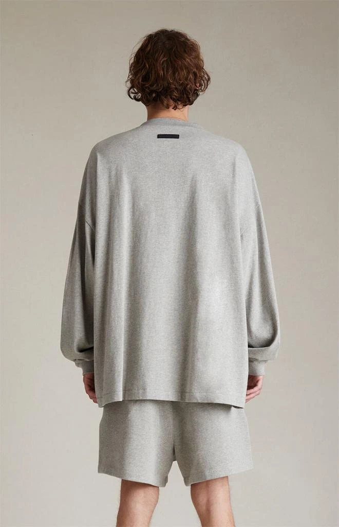 商品Essentials|Dark Heather Oatmeal Long Sleeve T-Shirt,价格¥243,第3张图片详细描述