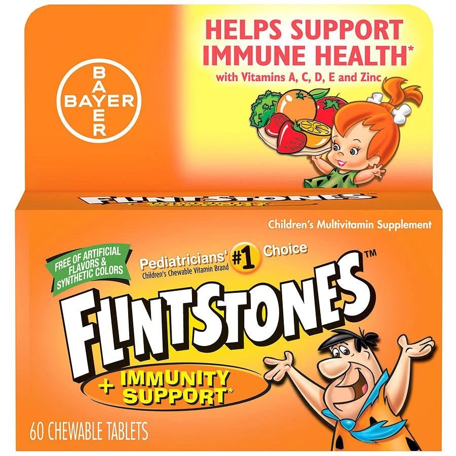 商品Flintstones|儿童综合维生素嚼片 柑橘口味,价格¥34,第1张图片