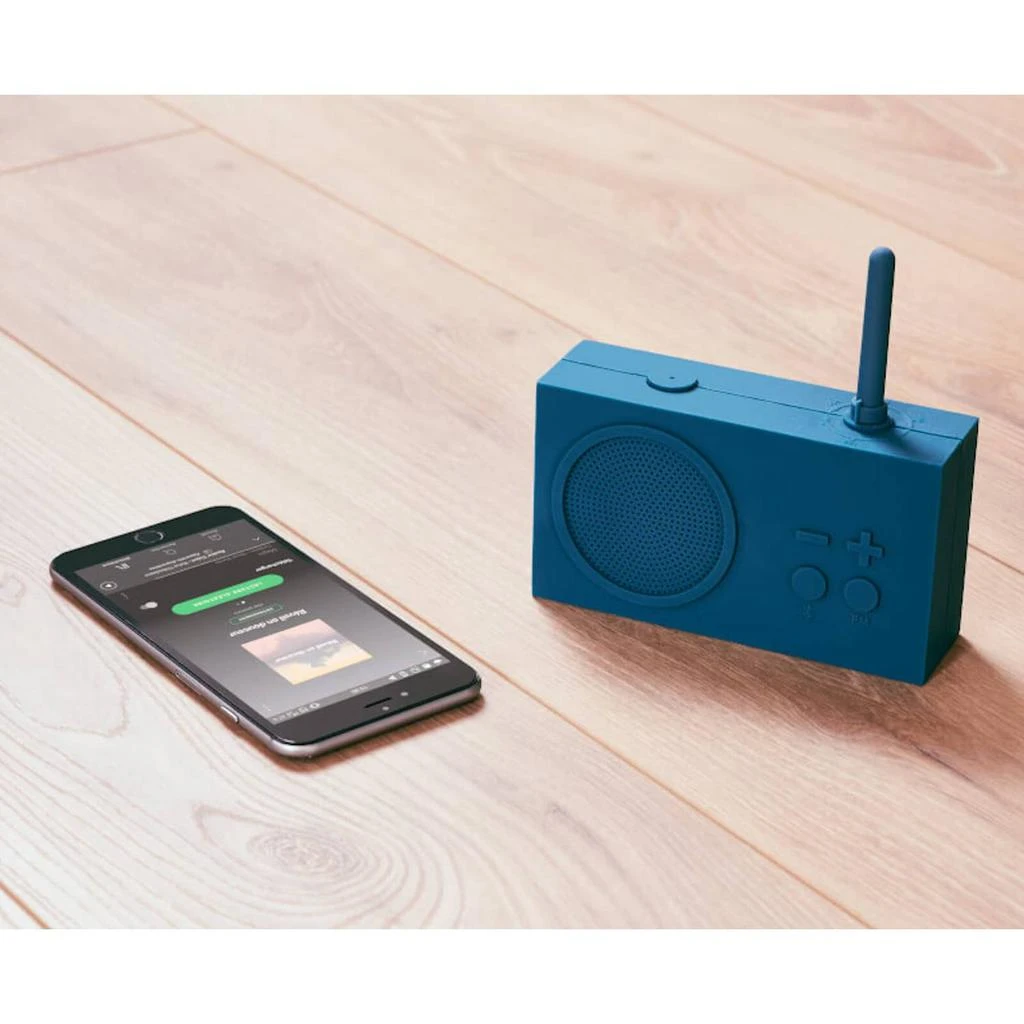 商品The Hut|Lexon TYKHO 3 FM Radio and Bluetooth Speaker - Duck Blue,价格¥615,第4张图片详细描述