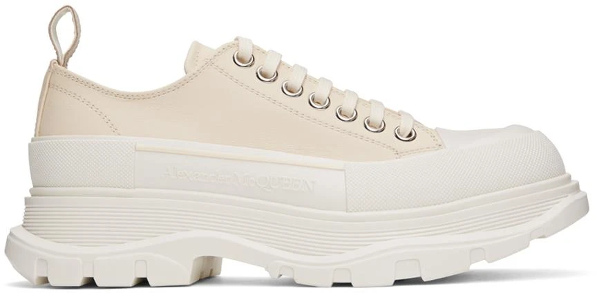 商品Alexander McQueen|Off-White Tread Slick Sneakers,价格¥2652,第1张图片
