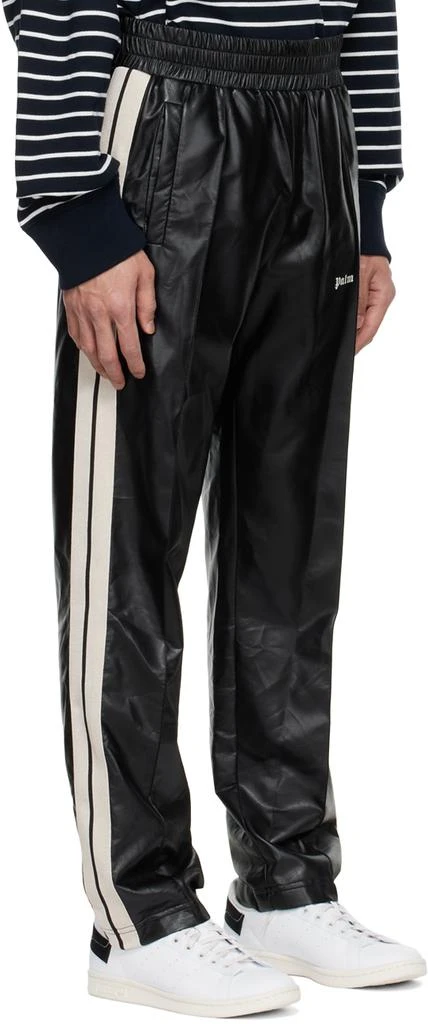 商品Palm Angels|Black Faux-Leather Lounge Pants,价格¥1846,第2张图片详细描述