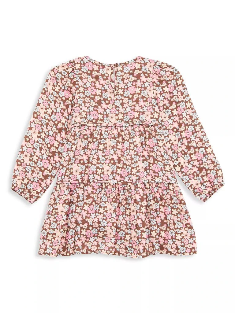 商品Design History|Little Girl's Floral Zip-Back Tiered Dress,价格¥198,第2张图片详细描述