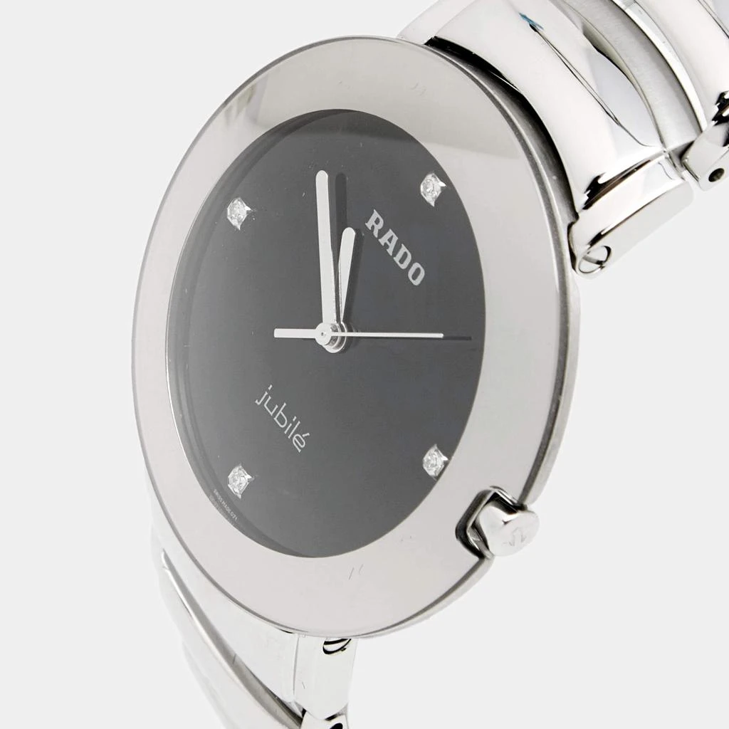 商品[二手商品] Rado|Rado Black Stainless Diastar Jubile 115.00625.3 Men's Wristwatch 35 mm,价格¥4220,第2张图片详细描述