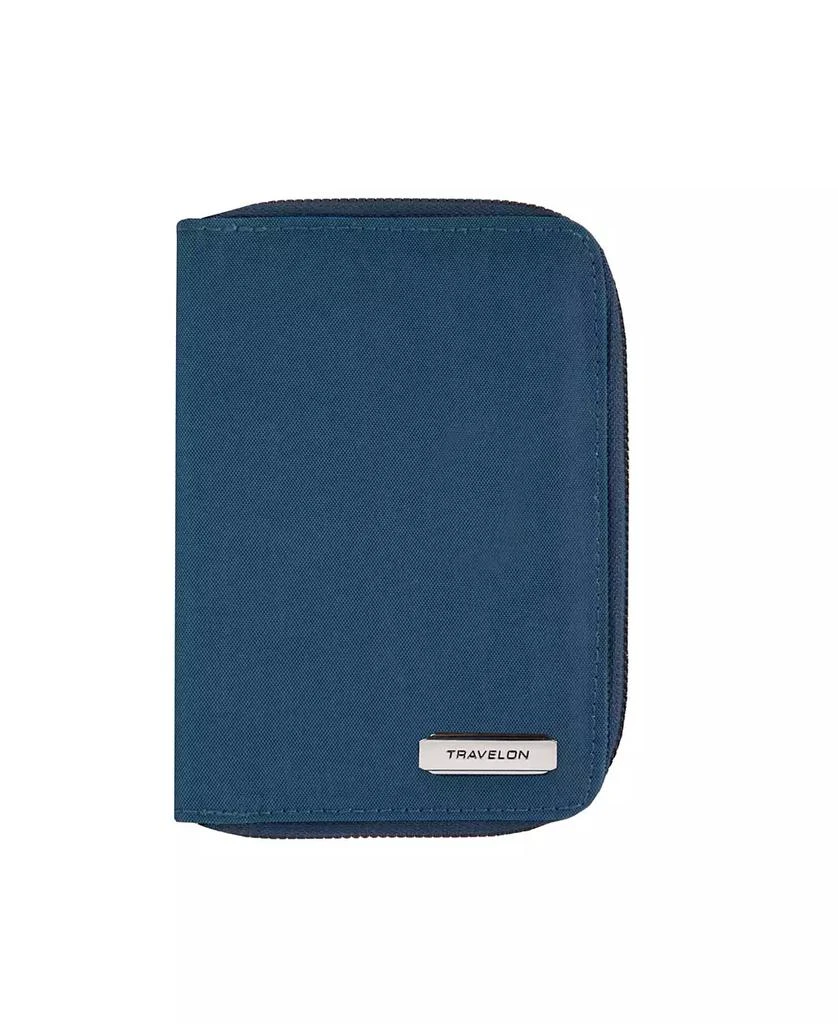 商品Travelon|RFID Blocking Passport Zip Wallet,价格¥182,第1张图片