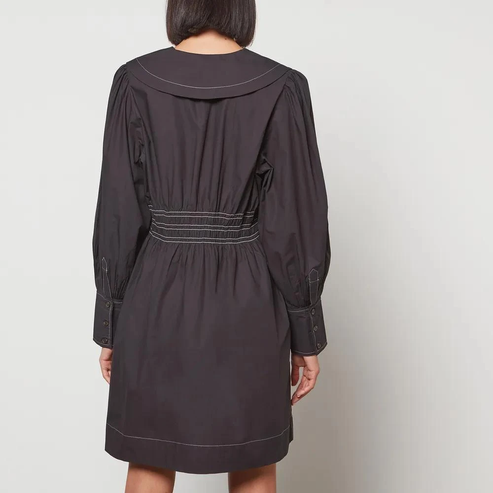 商品Ganni|Ganni Women's Cotton Poplin Mini Dress,价格¥1049,第2张图片详细描述