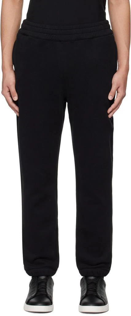 商品Zegna|Black Bonded Sweatpants,价格¥5359,第1张图片