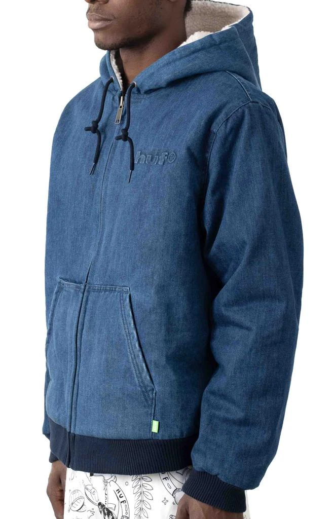 商品HUF|Colton Hooded Zip Jacket - Indigo,价格¥273,第2张图片详细描述