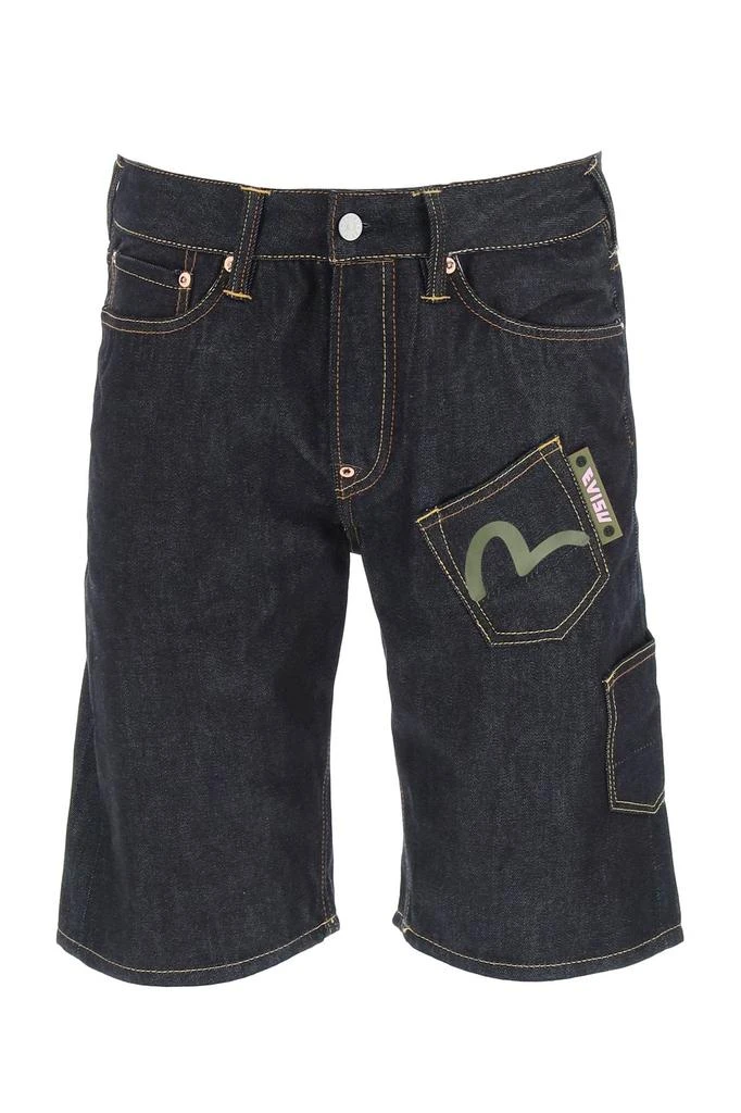 商品Evisu|Evisu x sfera ebbasta short jeans,价格¥1229,第1张图片