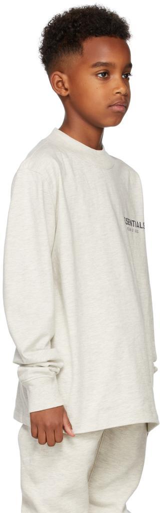 商品Essentials|Kids Off-White Jersey Long Sleeve T-Shirt,价格¥320,第5张图片详细描述
