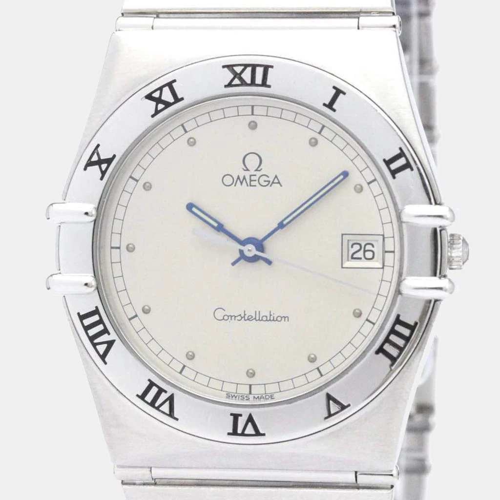 二手商品] Omega]Omega Silver Stainless Steel Constellation Quartz