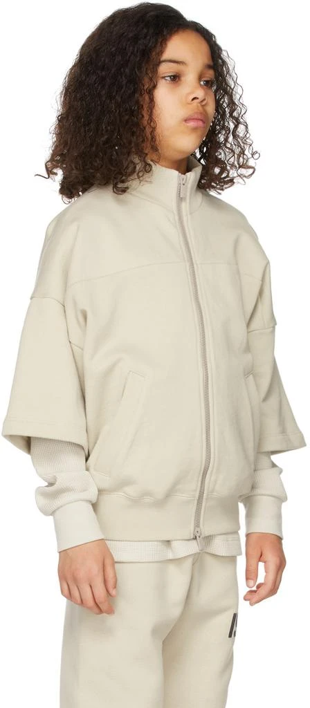 商品Essentials|Kids Beige Full Zip Half Sleeve Jacket,价格¥512,第3张图片详细描述