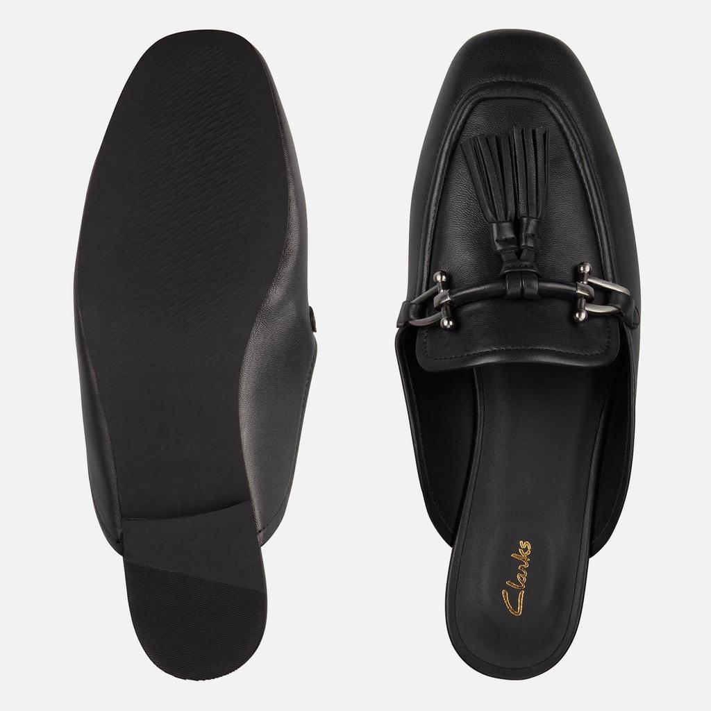 Clarks Women's Pure 2 Trim Leather Loafers - Black商品第4张图片规格展示
