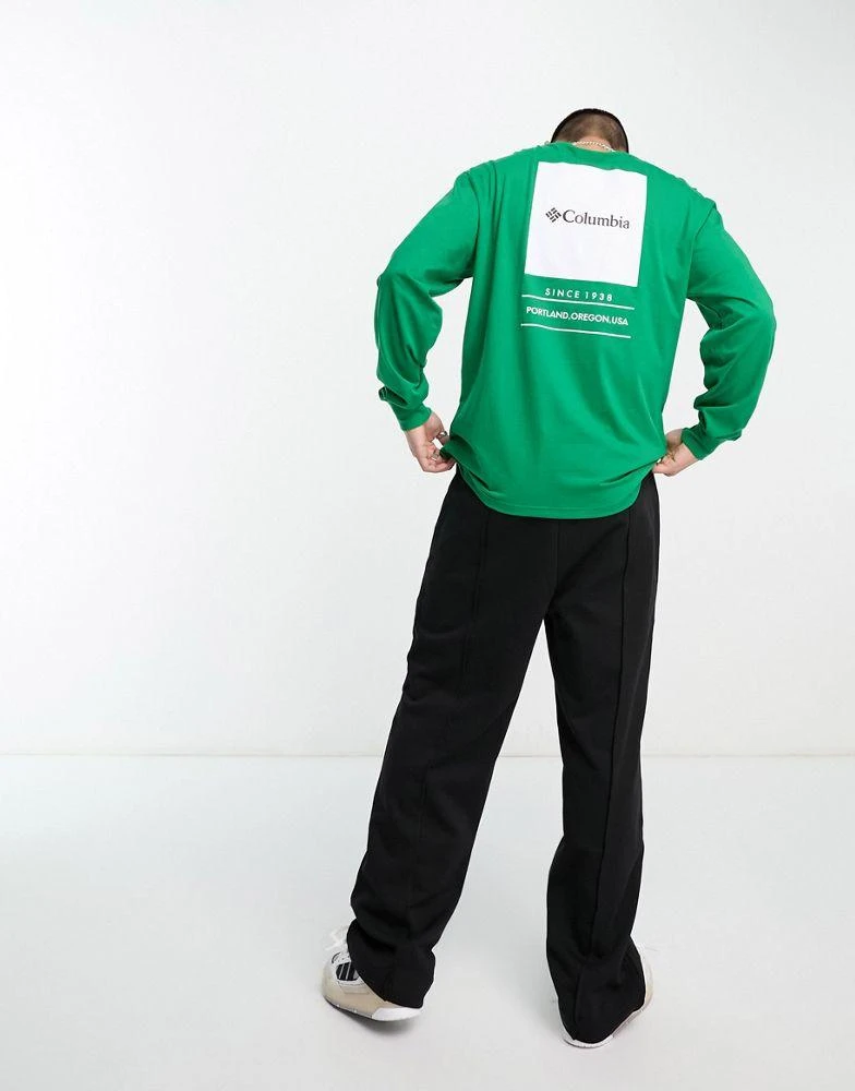 商品Columbia|Columbia Barton Springs long sleeve t-shirt in green Exclusive at ASOS,价格¥263,第1张图片