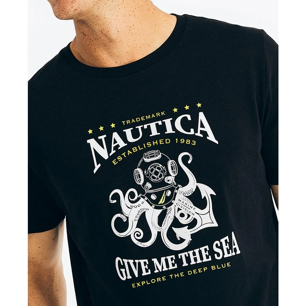 商品Nautica|Men's Sustainably Crafted Give Me The Sea Graphic T-Shirt,价格¥98,第3张图片详细描述